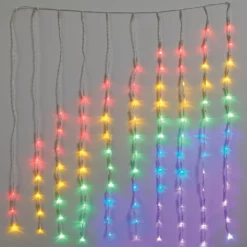 Glow-Up Rainbow LED Curtain Light Set, (2.8' X 2.13') -Northlight Sales Store 810621576 A2
