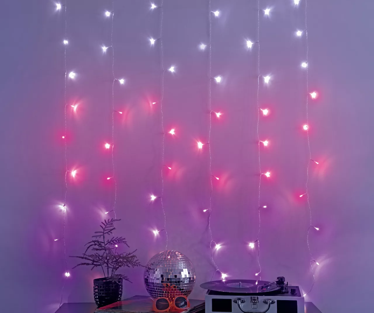 Glow-Up Music Sync LED Curtain Light Set, (3.5' X 5') 6 Glow-Up Music Sync LED Curtain Light Set, (3.5' X 5') - Image 4