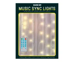 Glow-Up Music Sync LED Curtain Light Set, (3.5' X 5') 15 Glow-Up Music Sync LED Curtain Light Set, (3.5' X 5') -Northlight Sales Store 810621578 P0