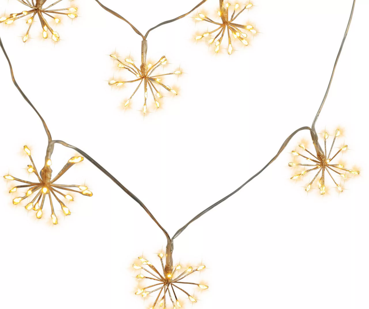 Glow-Up Warm White Starburst LED Fairy Light Set, 160-Lights 4 Glow-Up Warm White Starburst LED Fairy Light Set, 160-Lights - Image 2