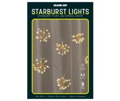 Glow-Up Warm White Starburst LED Fairy Light Set, 160-Lights 9 Glow-Up Warm White Starburst LED Fairy Light Set, 160-Lights -Northlight Sales Store 810621598 P0