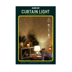 Glow-Up Warm White Wide Cascading LED Curtain Light Set, (10' X 5') -Northlight Sales Store 810621600 P0