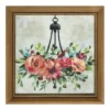 Floral Chandelier Framed Canvas Art, (16" X 16") -Northlight Sales Store 810628773 A0