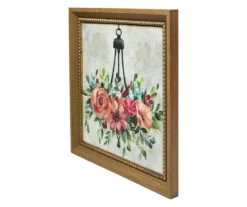 Floral Chandelier Framed Canvas Art, (16" X 16") -Northlight Sales Store 810628773 A1