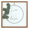 "Life Filled With Love" Hoop Greenery Wreath Framed Wall Decor -Northlight Sales Store 810628774 A0