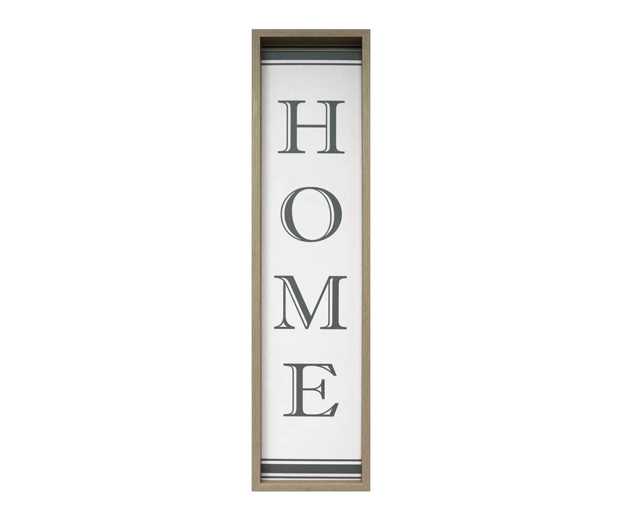 "Home" Flour Sack Stripe Framed Wall Decor 3 "Home" Flour Sack Stripe Framed Wall Decor