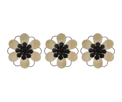 3D Flower 3-Piece Wall Art Set