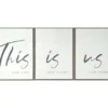 "This Is Us" 3-Piece Framed Art Set, (7.12" X 9.5") -Northlight Sales Store 810628852 A0