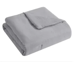 Light Gray Embroidered-Accent Stitch-Tufted Comforter Set -Northlight Sales Store 810641792 810641791 A8 4