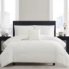 White Embroidered-Accent Stitch-Tufted Comforter Set -Northlight Sales Store 810641794 810641793 A0 1