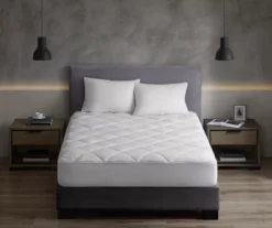 White HeiQSmart Temp Waterproof Mattress Pad