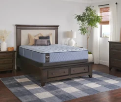 Broyhill By Sealy Queen Medium Mattress & Low Profile Box Spring Set, Galveston Tight Top -Northlight Sales Store combo610066 2