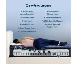 Serta Perfect Sleeper Oasis Sleep 14.5" Full Firm Pillow Top Mattress & Low Profile Box Spring Set -Northlight Sales Store combo980018 6