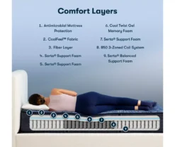 Serta Perfect Sleeper Oasis Sleep 12" Twin XL Extra Firm Mattress & Box Spring Set 20 Serta Perfect Sleeper Oasis Sleep 12" Twin XL Extra Firm Mattress & Box Spring Set -Northlight Sales Store combo980027 6