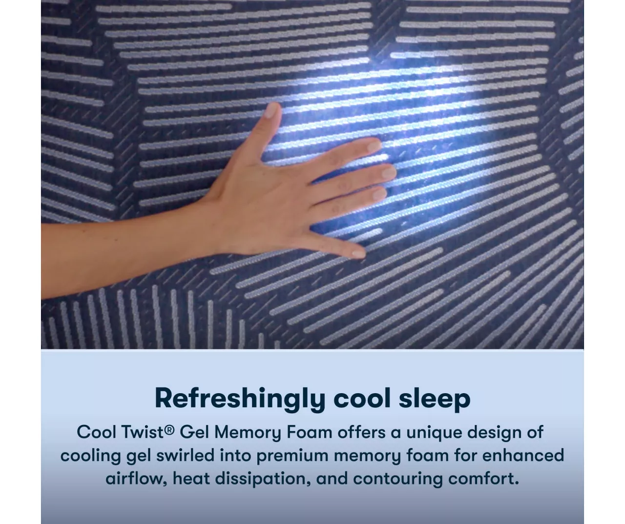 Serta Perfect Sleeper Pacific Peace Hybrid 12" Twin Medium Mattress & Low Profile Box Spring Set 6 Serta Perfect Sleeper Pacific Peace Hybrid 12" Twin Medium Mattress & Low Profile Box Spring Set - Image 4