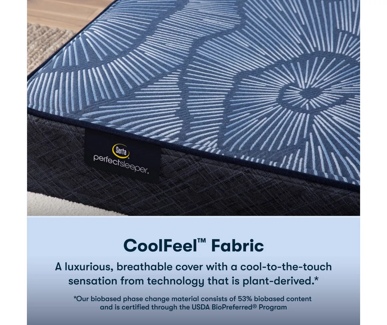 Serta Perfect Sleeper Pacific Peace Hybrid 12" Queen Medium Mattress & Low Profile Box Spring Set 7 Serta Perfect Sleeper Pacific Peace Hybrid 12" Queen Medium Mattress & Low Profile Box Spring Set - Image 5