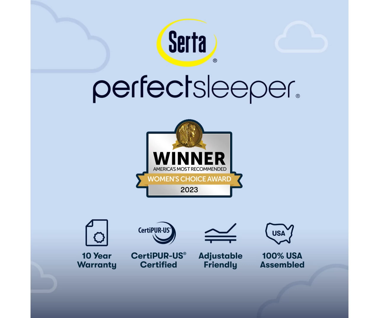 Serta Perfect Sleeper Radiant Rest Hybrid 14" Twin XL Plush Mattress & Low Profile Box Spring Set 12 Serta Perfect Sleeper Radiant Rest Hybrid 14" Twin XL Plush Mattress & Low Profile Box Spring Set - Image 10