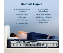 Serta Perfect Sleeper Oasis Sleep 13.25" Twin XL Plush Mattress & Box Spring Set -Northlight Sales Store combo980075 6