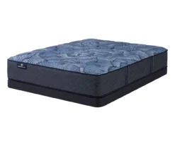 Serta Perfect Sleeper Oasis Sleep 13.25" Twin XL Plush Mattress & Low Profile Box Spring Set