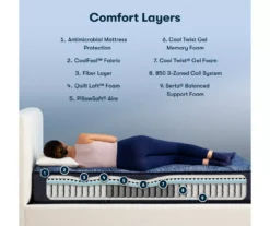 Serta Perfect Sleeper Oasis Sleep 13.25" Full Plush Mattress & Low Profile Box Spring Set -Northlight Sales Store combo980078 2