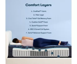 Serta Perfect Sleeper Radiant Rest Hybrid 14" Full Firm Mattress & Box Spring Set -Northlight Sales Store combo980089 6