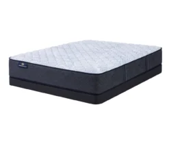 Serta Perfect Sleeper Nurture Night 12" Twin XL Firm Mattress & Low Profile Box Spring Set