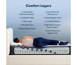 Serta Perfect Sleeper Nurture Night 12" Full Firm Mattress & Low Profile Box Spring Set -Northlight Sales Store combo980114 6
