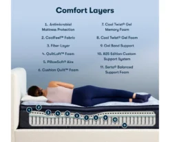 Serta Perfect Sleeper Nurture Night 14.5" California King Plush Pillow Top Mattress & Low Profile Box Spring Set -Northlight Sales Store combo980132 6