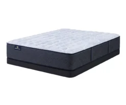 Serta Perfect Sleeper Nurture Night 13.5" Queen Medium Mattress & Low Profile Box Spring Set