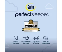 Serta Perfect Sleeper Midsummer Nights 10.5" Twin XL Plush Mattress & Low Profile Box Spring Set -Northlight Sales Store combo980160 7