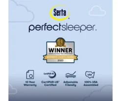 Serta Perfect Sleeper Midsummer Nights 10.5" Twin XL Firm Mattress & Low Profile Box Spring Set -Northlight Sales Store combo980172 7