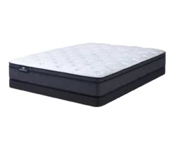 Serta Perfect Sleeper Midsummer Nights 11" Twin Plush Euro Top Mattress & Low Profile Box Spring Set