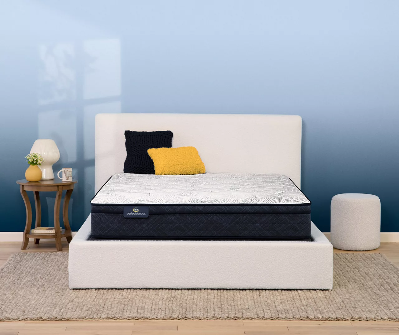 Serta Perfect Sleeper Midsummer Nights 11" Twin XL Plush Euro Top Mattress & Low Profile Box Spring Set 4 Serta Perfect Sleeper Midsummer Nights 11" Twin XL Plush Euro Top Mattress & Low Profile Box Spring Set - Image 2