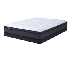 Serta Perfect Sleeper Midsummer Nights 11" Queen Plush Euro Top Mattress & Low Profile Box Spring Set