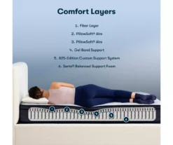 Serta Perfect Sleeper Midsummer Nights 11" California King Plush Euro Top Mattress & Low Profile Box Spring Set -Northlight Sales Store combo980192 6